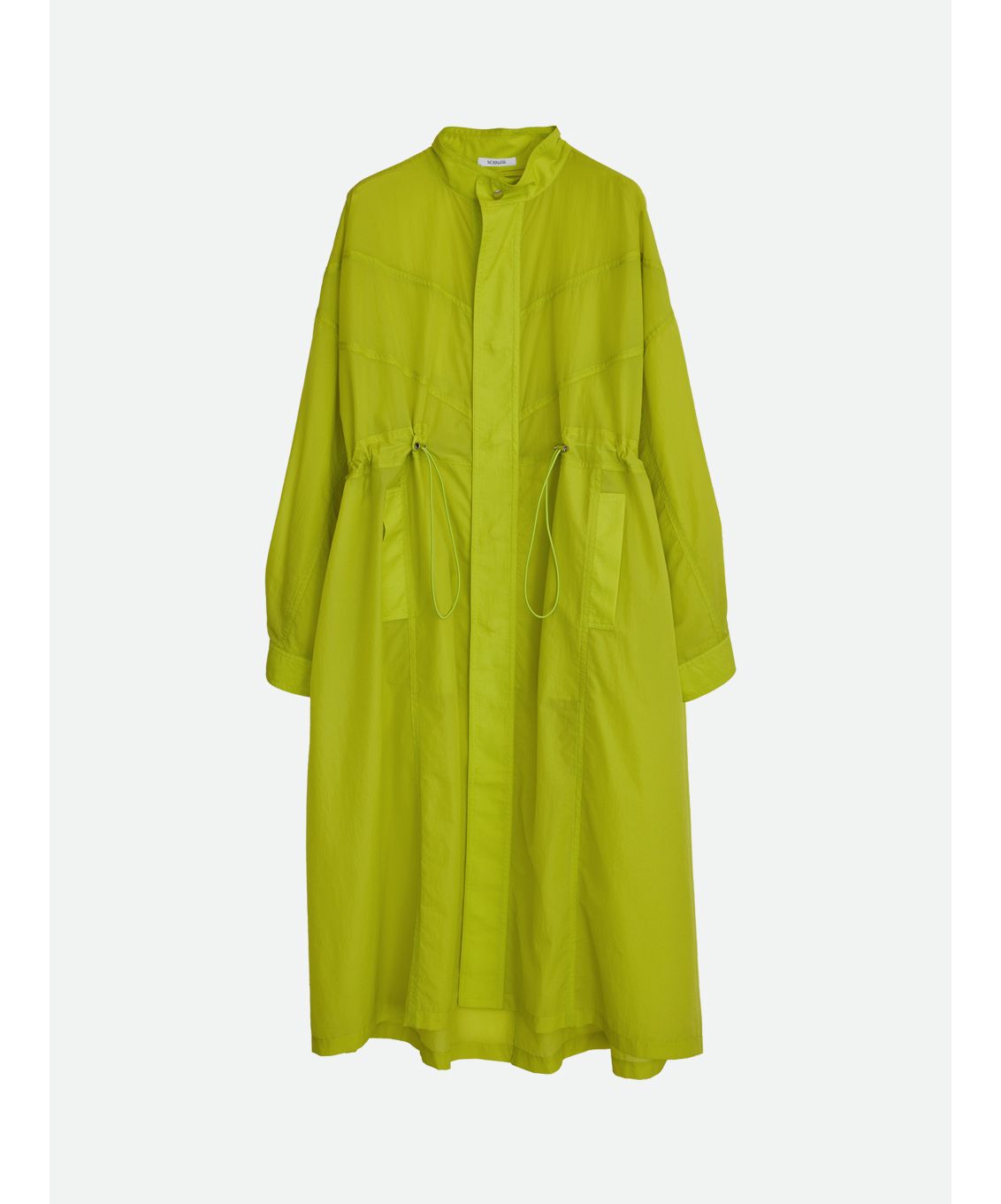 NOUNLESS SHEER DRAWSTRING OVER COAT