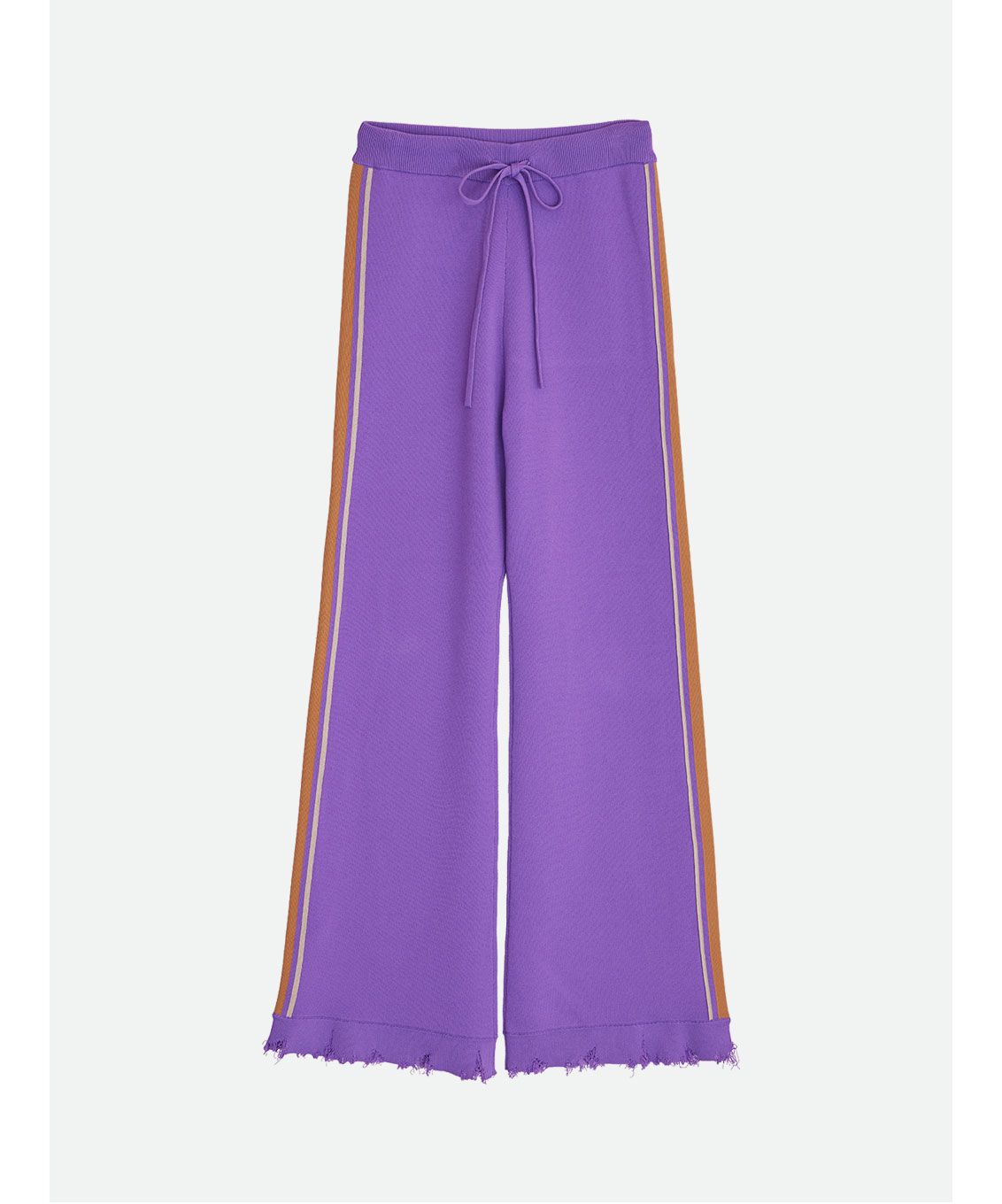 ナウンレス NOUNLESS 【セットアップ対応商品】GRUNGE TRACK KNIT PANTS （LAVENDER） LAVENDER