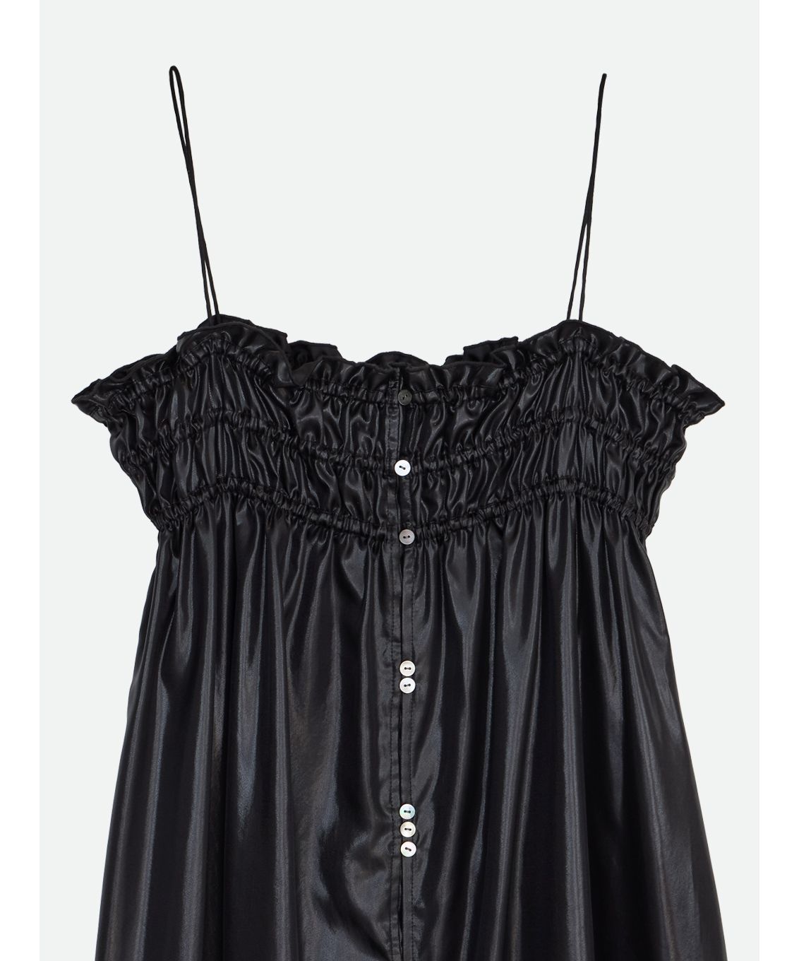 ナウンレス NOUNLESS GLITTER GATHER ROUGH CAMI DRESS （SILVER） SILVER