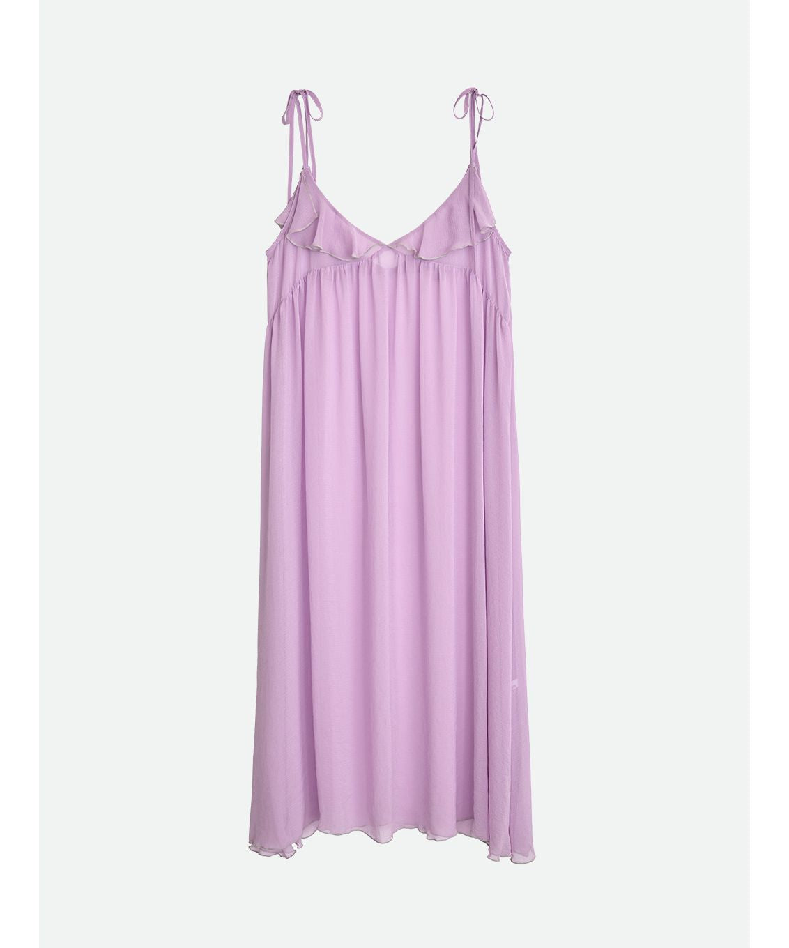 ナウンレス NOUNLESS AIRY SHEER LOOSE DRESS （LAVENDER） LAVENDER