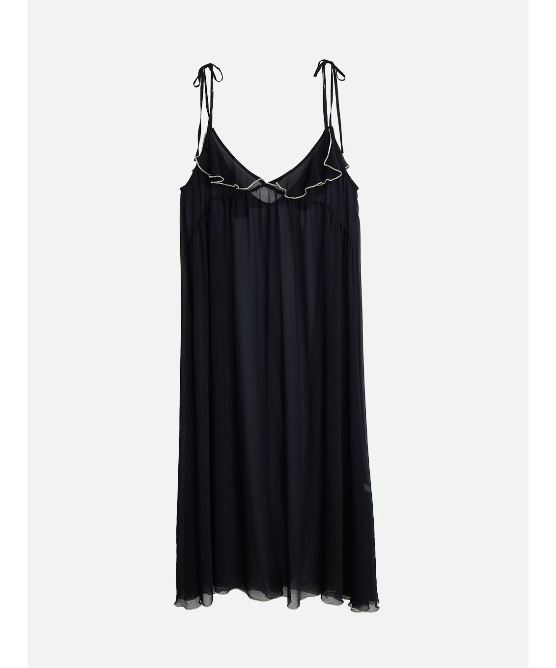 ナウンレス NOUNLESS AIRY SHEER LOOSE DRESS （NOIR） NOIR