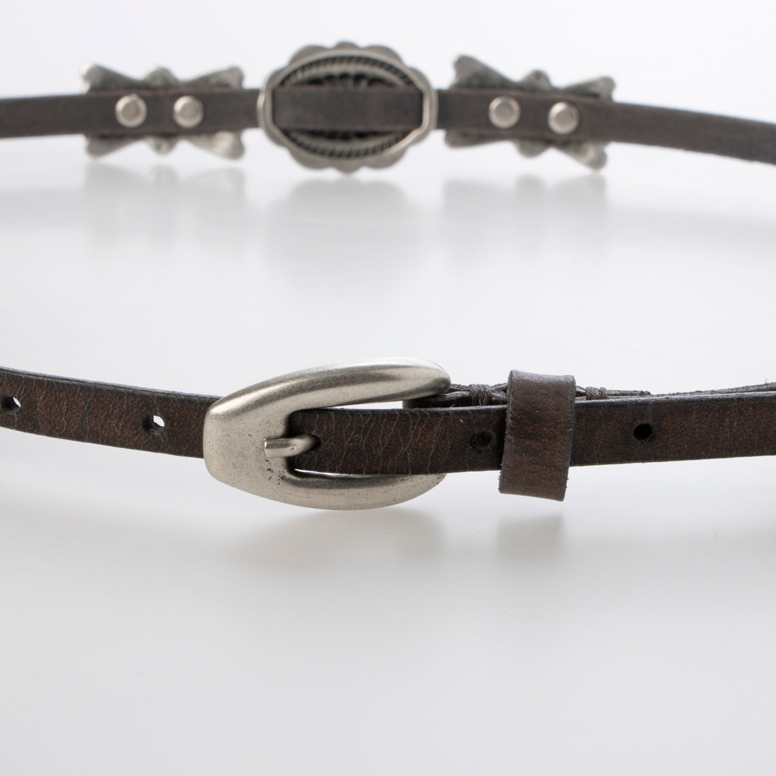 Deuxieme Classe【PUNTOVITA】CONCHO BELT Puntovita thin belt with concho