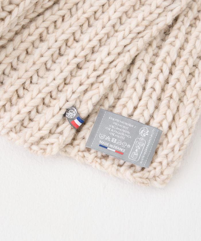 イッツインターナショナル I.T.'S. international ロングリブマフラー《MAISON BONEFOY》 （ベージュ2） ベージュ2