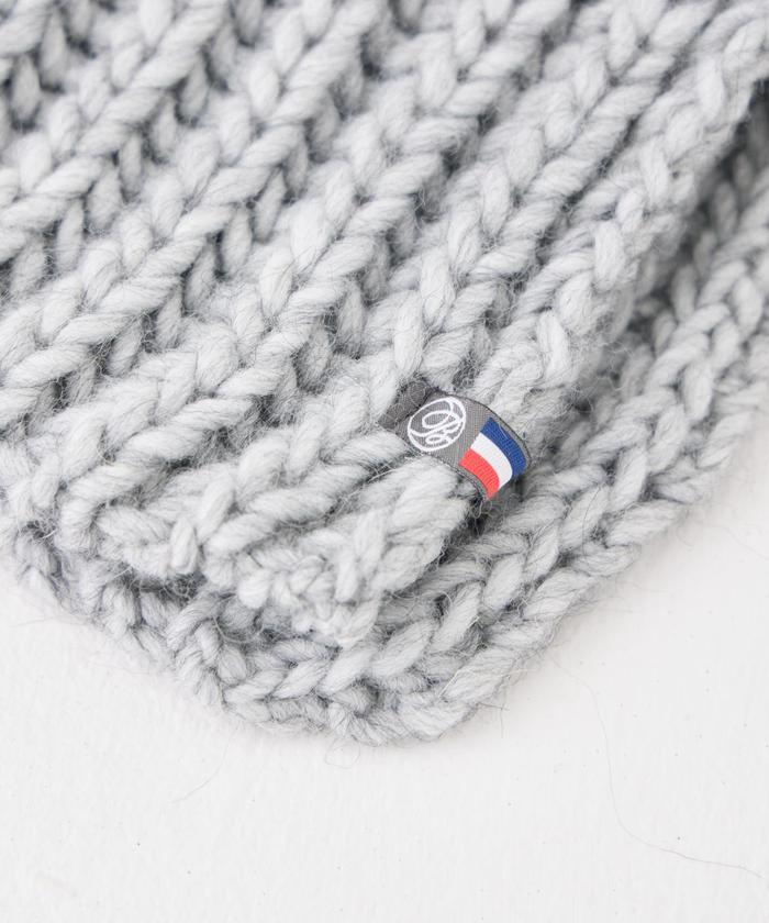 イッツインターナショナル I.T.'S. international ロングリブマフラー《MAISON BONEFOY》 （ベージュ2） ベージュ2