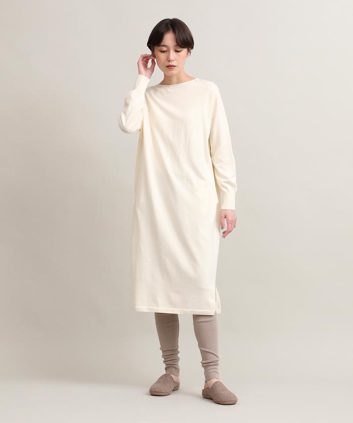 "IT'S INTERNATIONAL I.T.'S. international Long Knit One-Piece《Organic Cotton》"