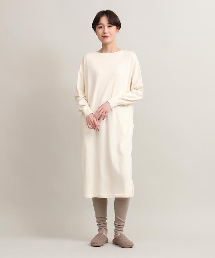 "IT'S INTERNATIONAL I.T.'S. international Long Knit One-Piece《Organic Cotton》"