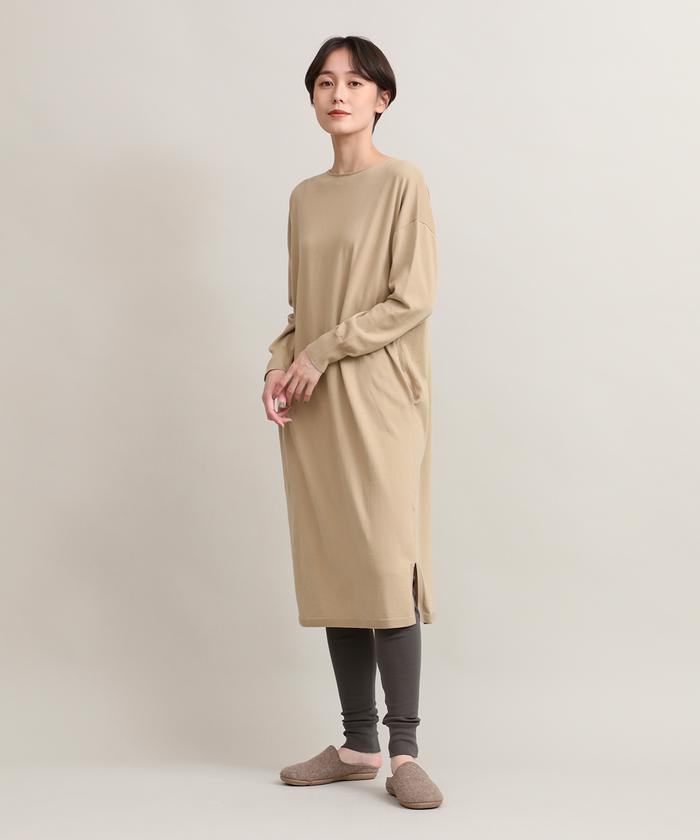"IT'S INTERNATIONAL I.T.'S. international Long Knit One-Piece《Organic Cotton》"