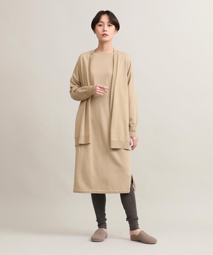 "IT'S INTERNATIONAL I.T.'S. international Long Knit One-Piece《Organic Cotton》"