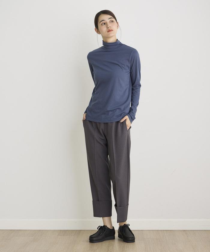 "I.T.'S. international Wool Lycra Roll-Up Tapered Pants"