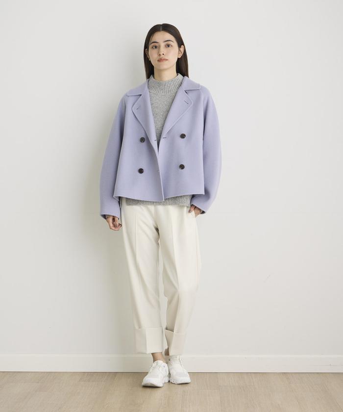 "I.T.'S. international Wool Lycra Roll-Up Tapered Pants"