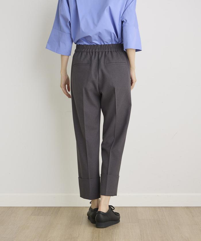 "I.T.'S. international Wool Lycra Roll-Up Tapered Pants"