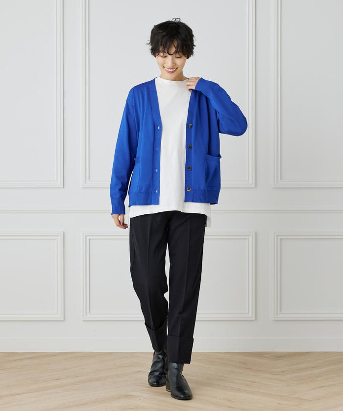 "I.T.'S. international Wool Lycra Roll-Up Tapered Pants"