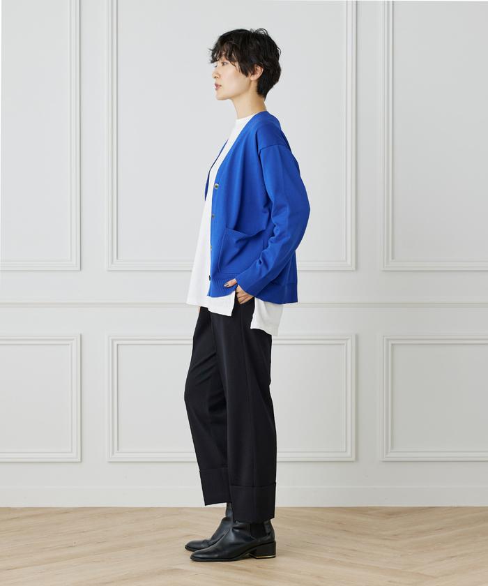 "I.T.'S. international Wool Lycra Roll-Up Tapered Pants"