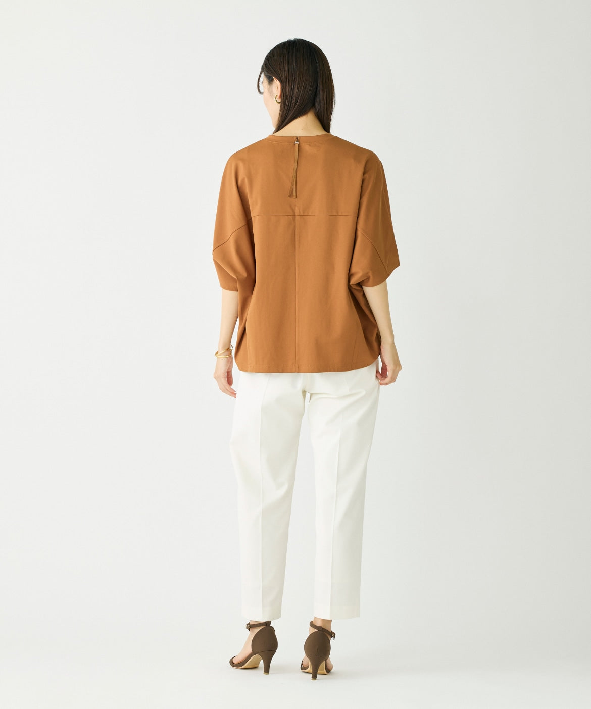 イッツインターナショナル I.T.'S. international バックジップTシャツ   （サックス3） サックス3