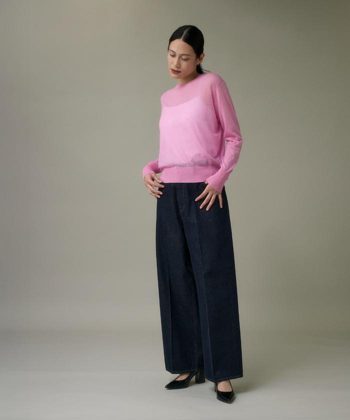 イッツインターナショナル I.T.'S. international クルーネックニットプルオーバー《Melty air wool》 （ピンク1） ピンク1