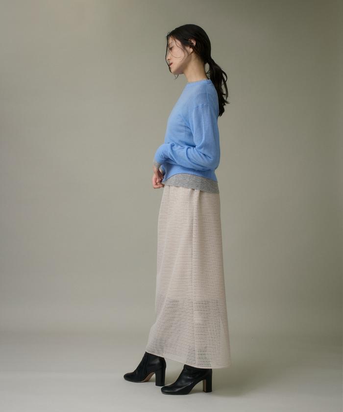 イッツインターナショナル I.T.'S. international クルーネックニットプルオーバー《Melty air wool》 （ピンク1） ピンク1