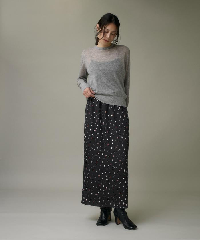 イッツインターナショナル I.T.'S. international クルーネックニットプルオーバー《Melty air wool》 （ピンク1） ピンク1