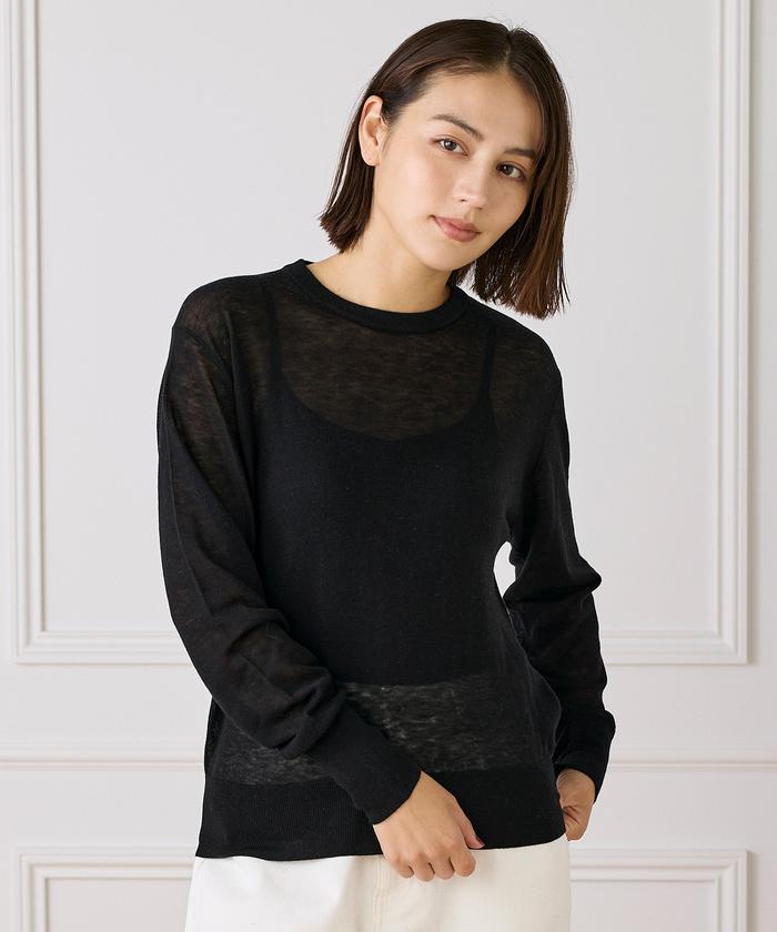 イッツインターナショナル I.T.'S. international クルーネックニットプルオーバー《Melty air wool》 （ピンク1） ピンク1