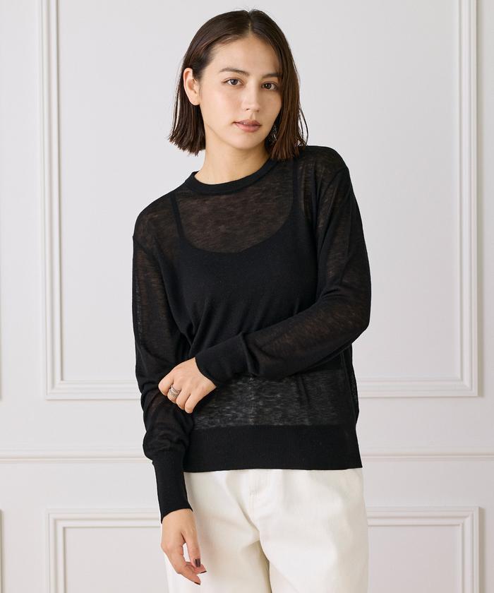 イッツインターナショナル I.T.'S. international クルーネックニットプルオーバー《Melty air wool》 （ピンク1） ピンク1