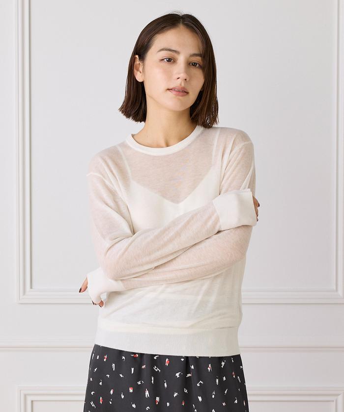 イッツインターナショナル I.T.'S. international クルーネックニットプルオーバー《Melty air wool》 （ピンク1） ピンク1