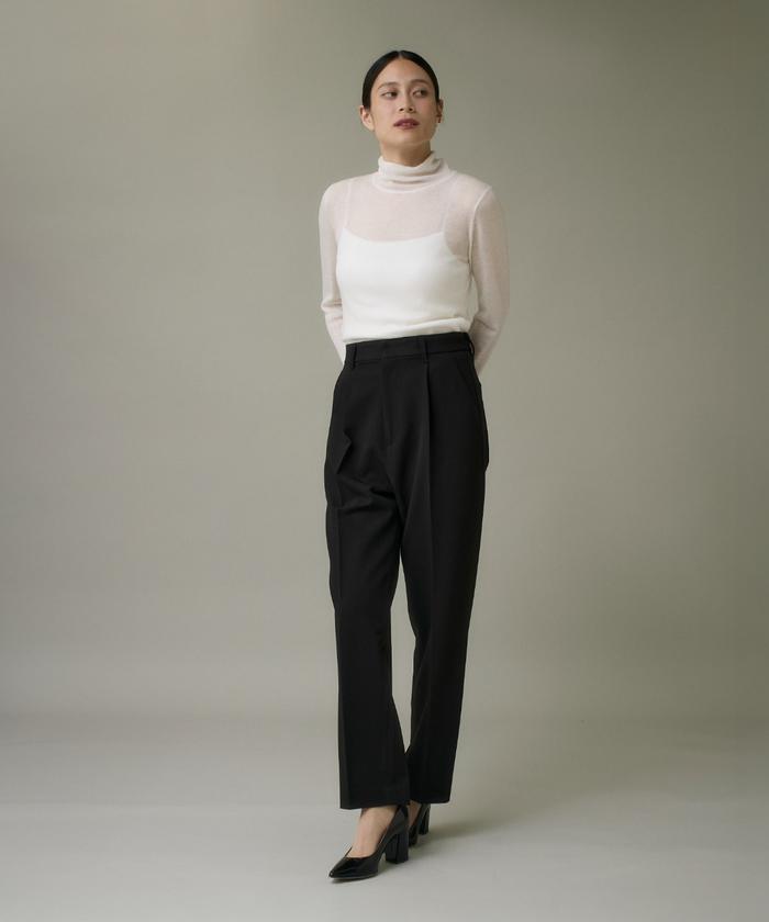 イッツインターナショナル I.T.'S. international ハイネックニットプルオーバー《Melty air wool》 （グレー1） グレー1