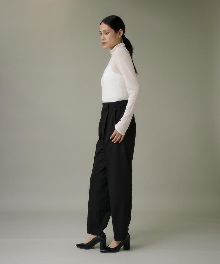 イッツインターナショナル I.T.'S. international ハイネックニットプルオーバー《Melty air wool》 （グレー1） グレー1