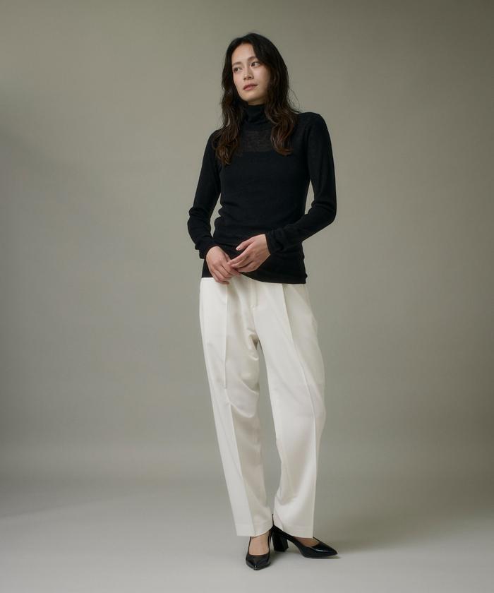イッツインターナショナル I.T.'S. international ハイネックニットプルオーバー《Melty air wool》 （グレー1） グレー1