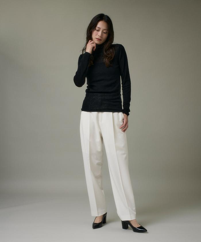 イッツインターナショナル I.T.'S. international ハイネックニットプルオーバー《Melty air wool》 （グレー1） グレー1