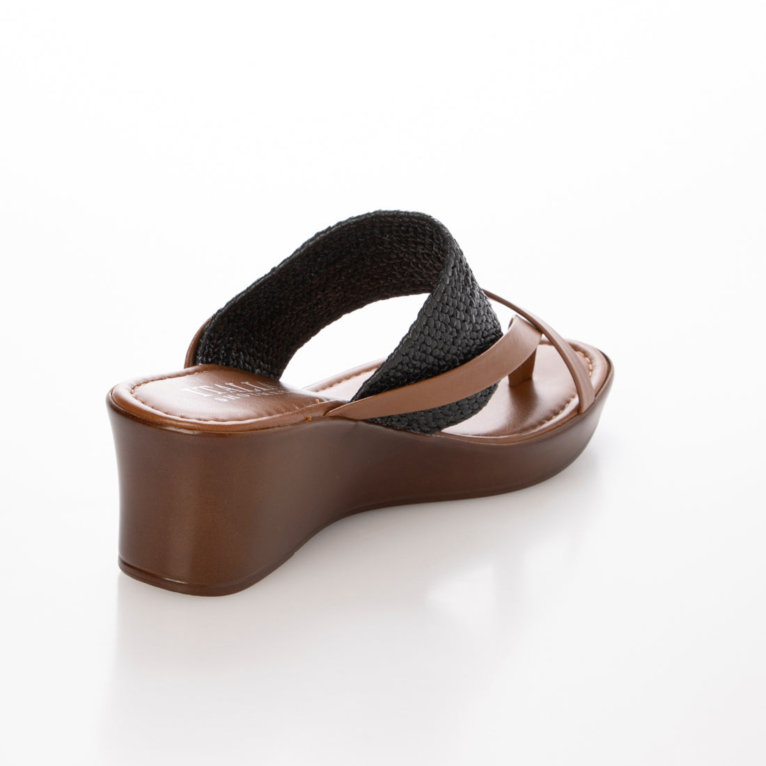 イタリアンシューメーカーズ ITALIAN SHOEMAKERS クロスストラップトングミュールサンダル （ブラック） ブラック