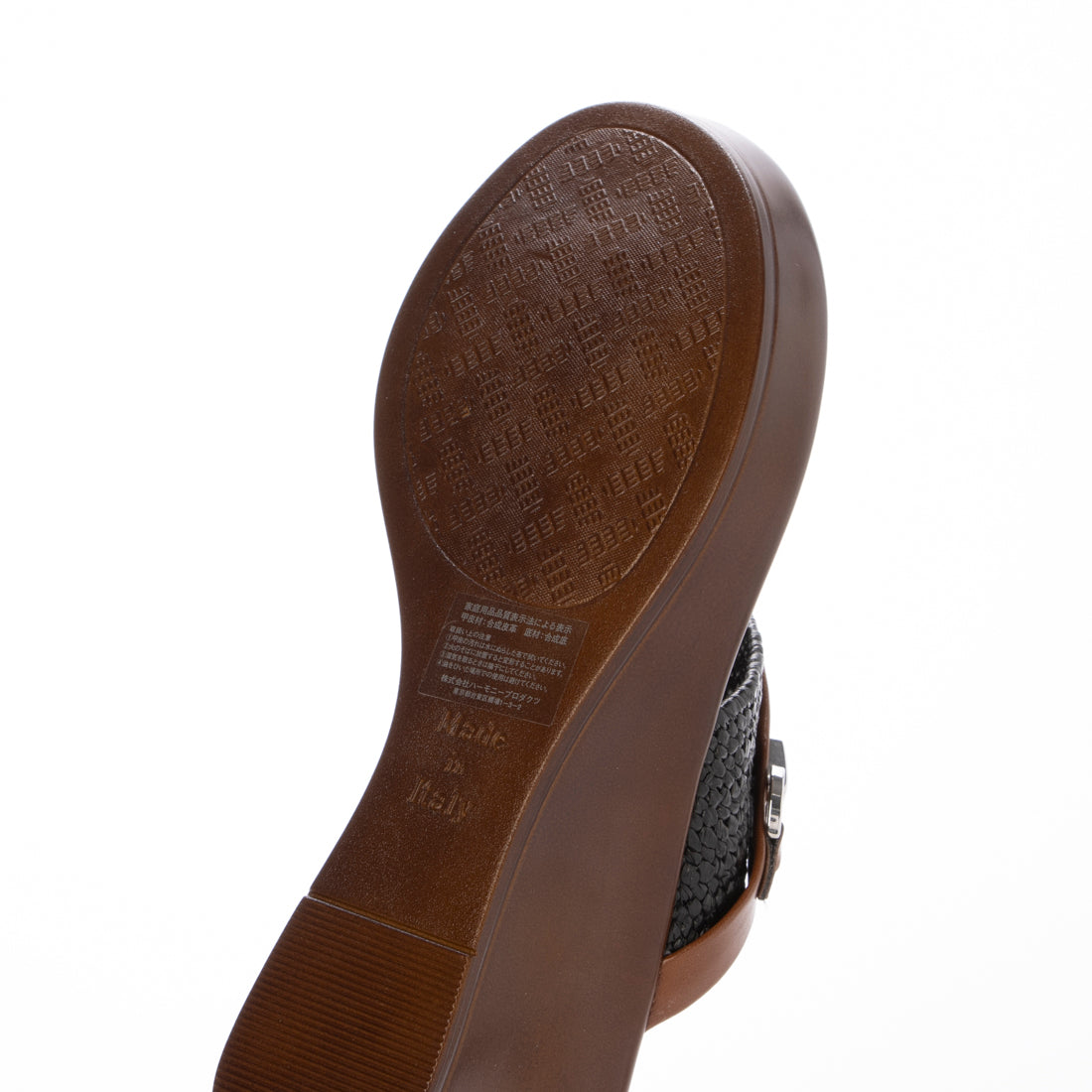 イタリアンシューメーカーズ ITALIAN SHOEMAKERS クロスストラップトングミュールサンダル （ブラック） ブラック