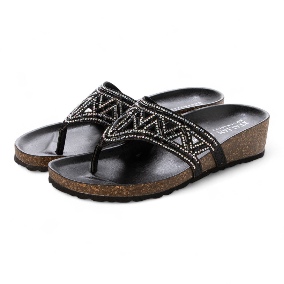 イタリアンシューメーカーズ ITALIAN SHOEMAKERS ホットフィックスフットベットトングサンダル （ブラック） ブラック