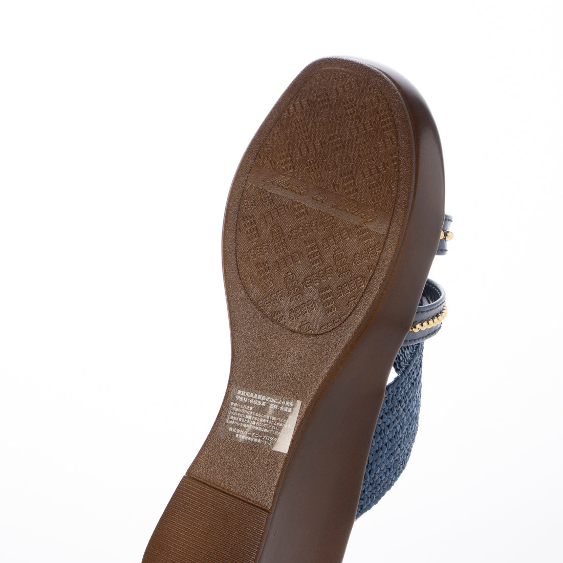 イタリアンシューメーカーズ ITALIAN SHOEMAKERS ボールチェーンストラップミュールサンダル （ネイビー） ネイビー