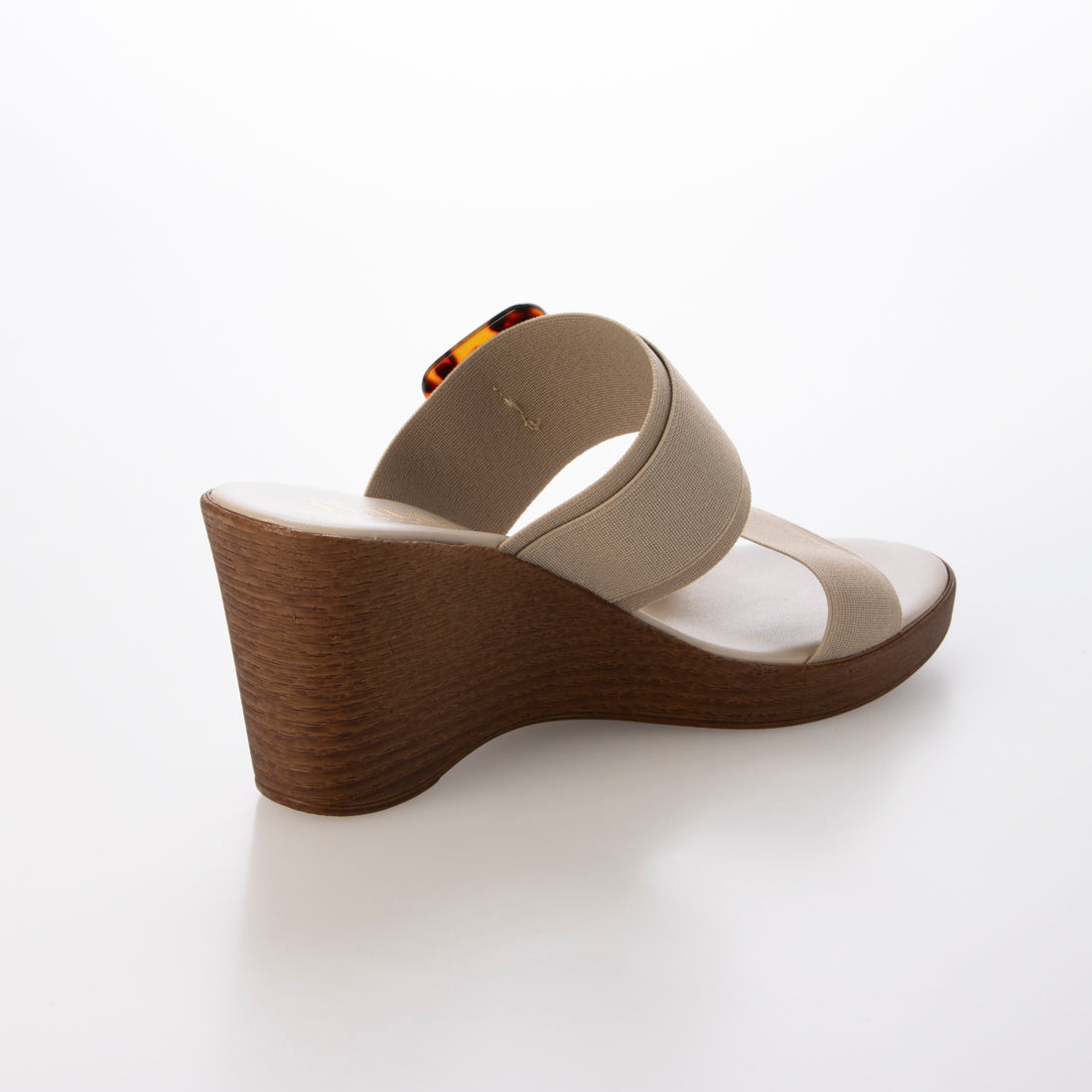 イタリアンシューメーカーズ ITALIAN SHOEMAKERS べっ甲風バックルサンダル （ベージュ） ベージュ