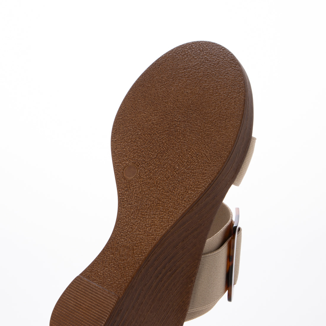 イタリアンシューメーカーズ ITALIAN SHOEMAKERS べっ甲風バックルサンダル （ベージュ） ベージュ