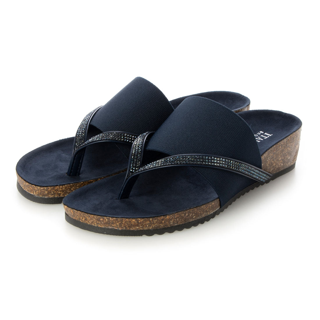 Italian Shoemakers ITALIAN SHOEMAKERS Rhinestone Footbed Sandals