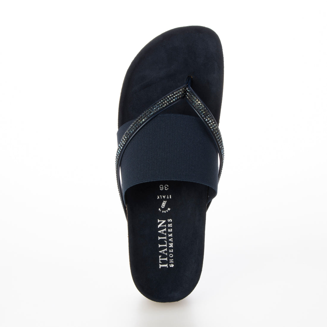 Italian Shoemakers ITALIAN SHOEMAKERS Rhinestone Footbed Sandals