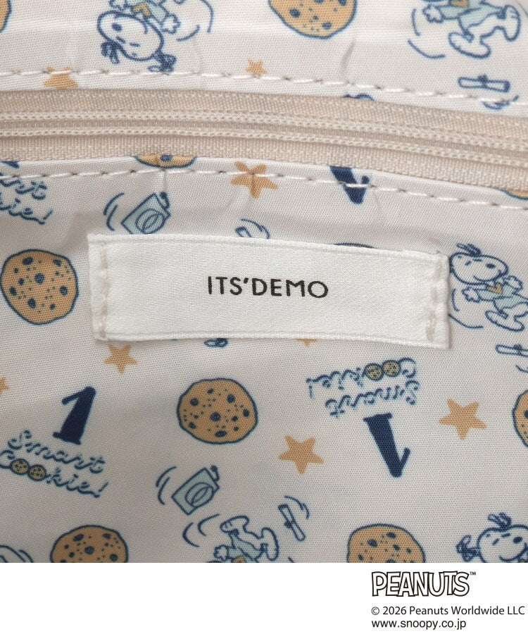 イッツデモ ITS'DEMO ＜PEANUTS＞裏地総柄ミニショルダー （グレー(012)） グレー(012)