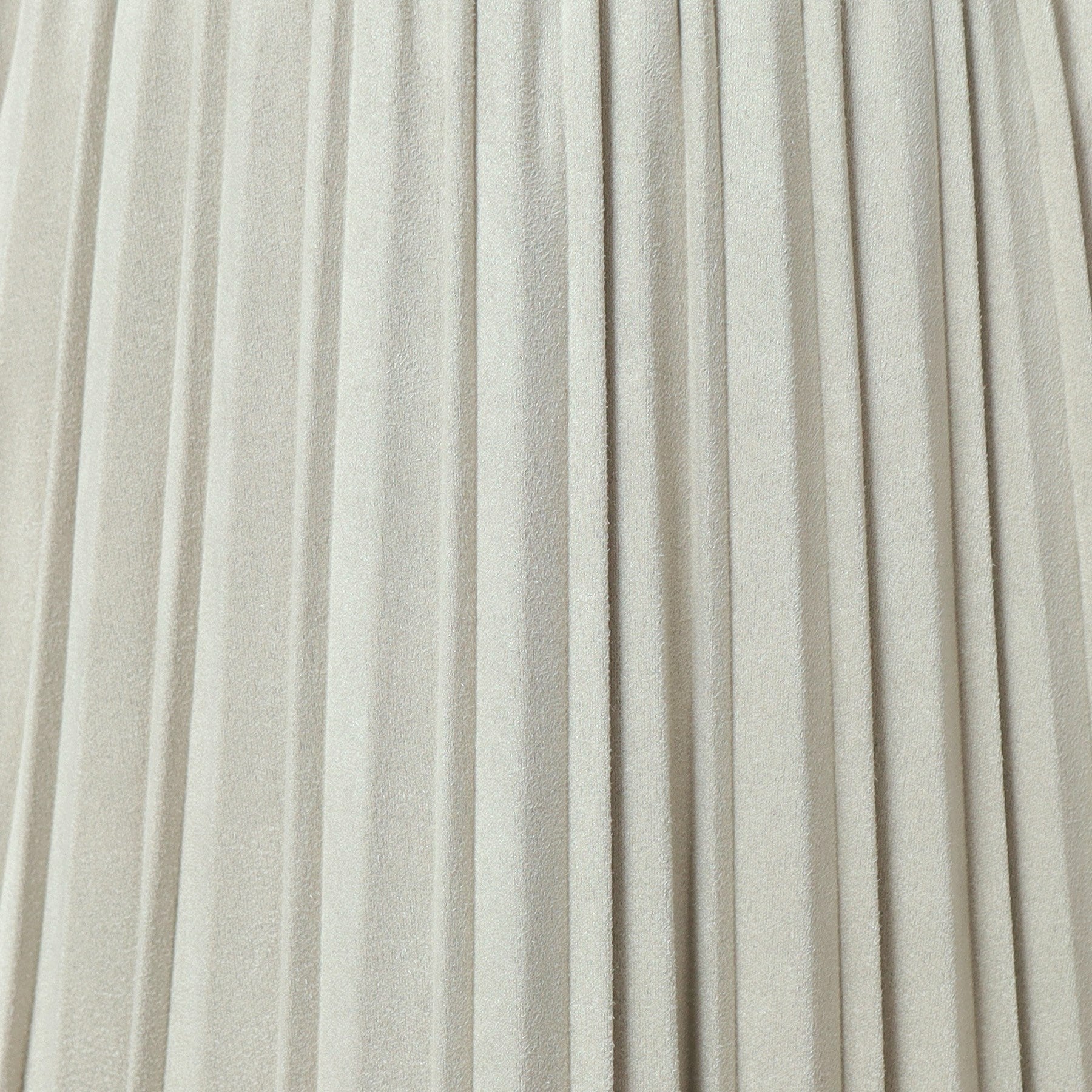 ITS' DEMO ITS'DEMO 【Elastic Waist / Hand Washable】 Fake Suede Pleated Skirt