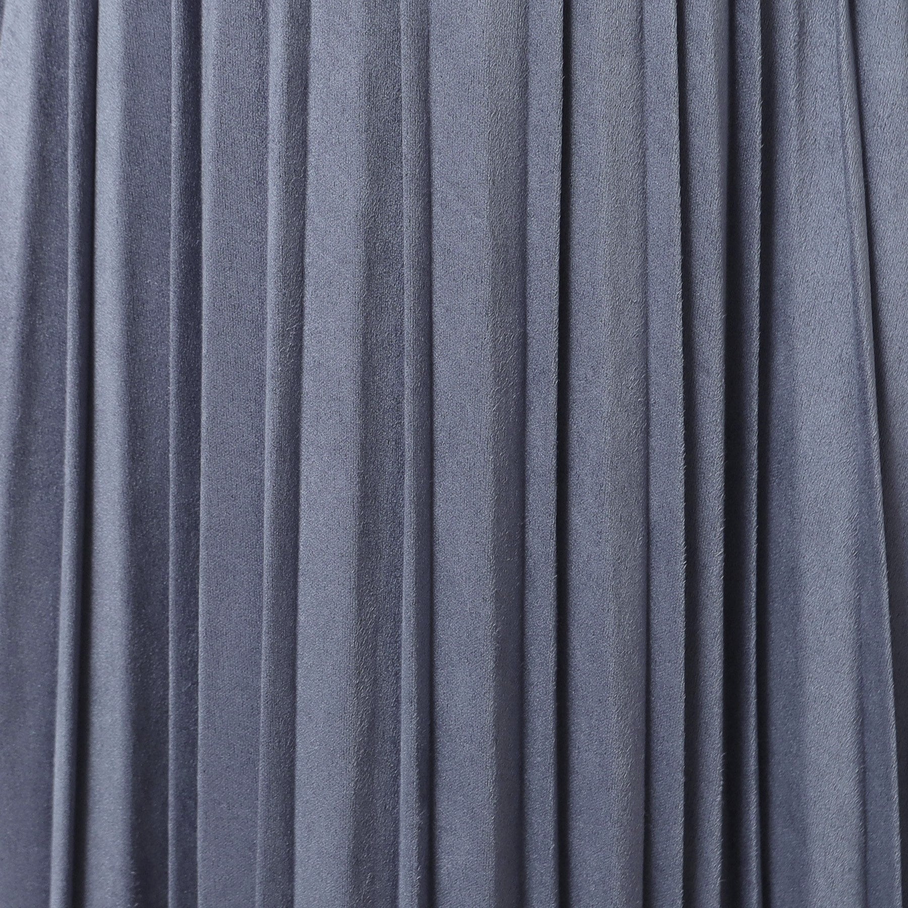 ITS' DEMO ITS'DEMO 【Elastic Waist / Hand Washable】 Fake Suede Pleated Skirt