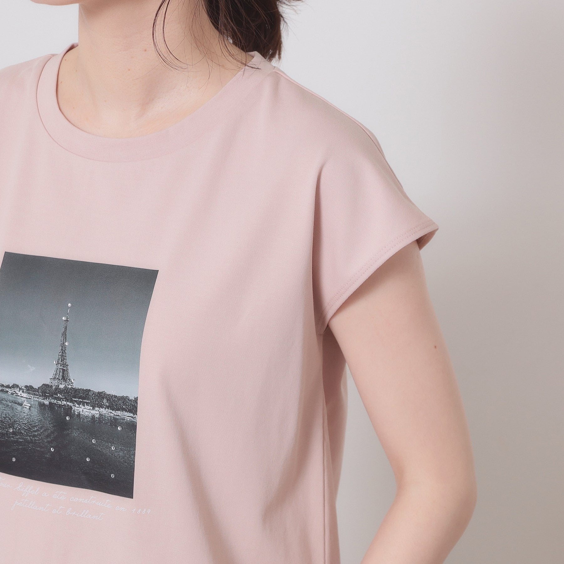 イッツデモ ITS'DEMO フォトフレンチTシャツ （ブルー(091)） ブルー(091)
