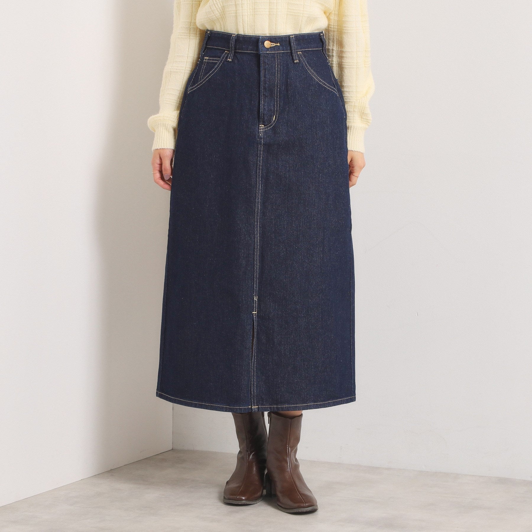 イッツデモ ITS'DEMO Lee Babe デニムスカート （ネイビー(094)） ネイビー(094)