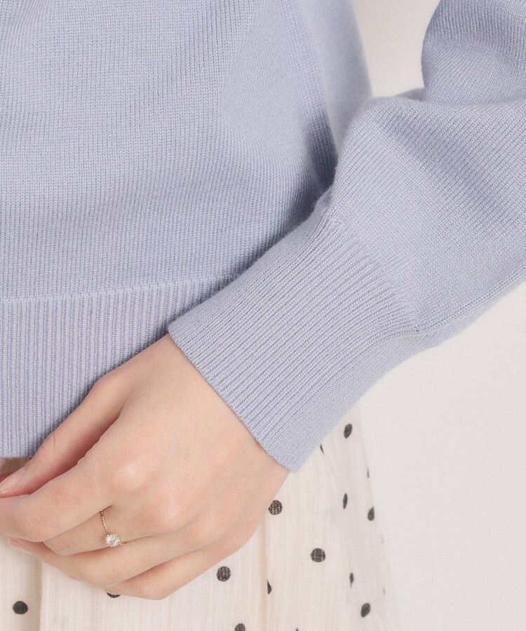イッツデモ ITS'DEMO ロゴ刺繍ニット （サックスブルー(090)） サックスブルー(090)