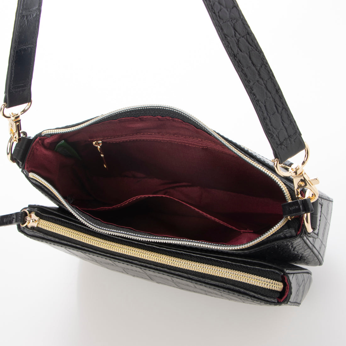 ITABELY genuine leather 2-way shoulder bag