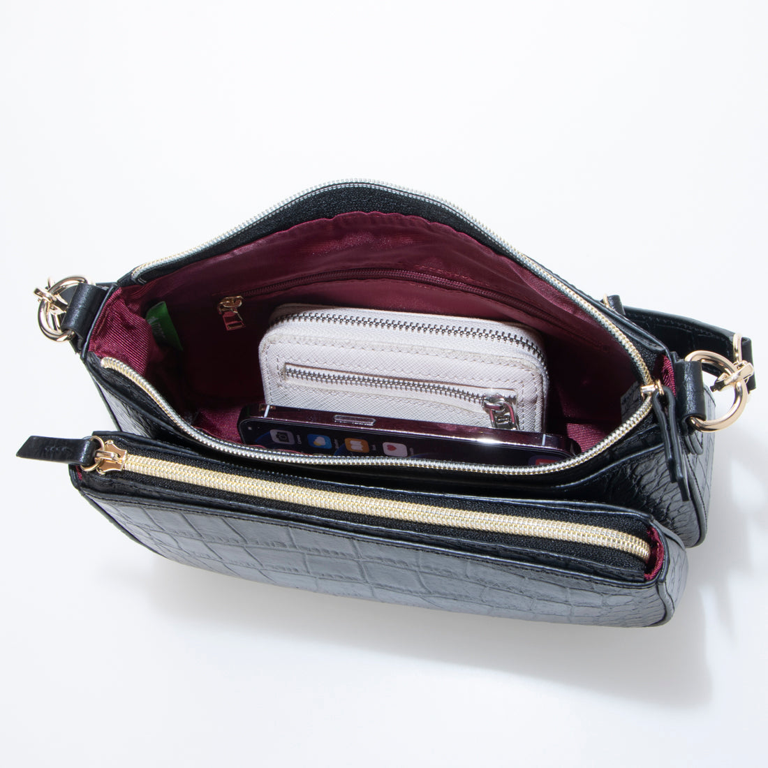 ITABELY genuine leather 2-way shoulder bag