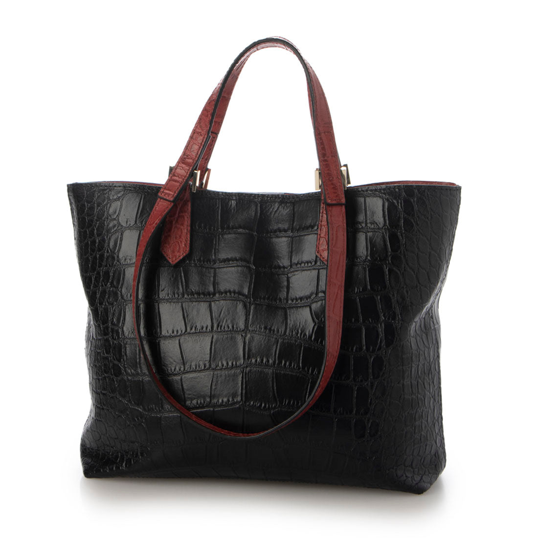 ITABELY genuine leather double handle tote bag