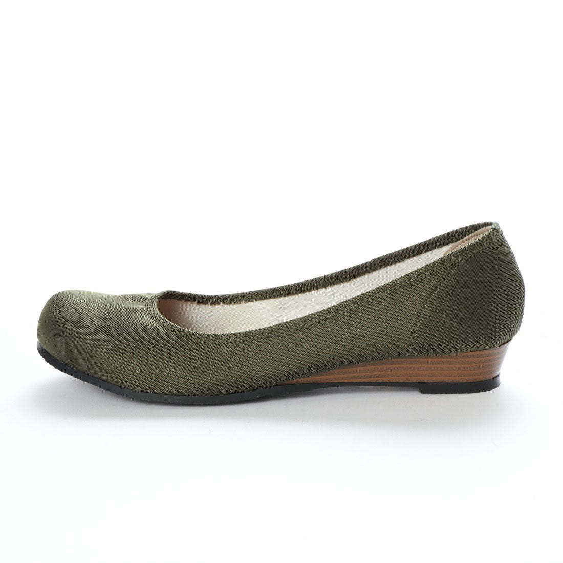 ITALICO Made in Japan Marshmallow cushion Comfortable low heel Water repellent wedge pumps