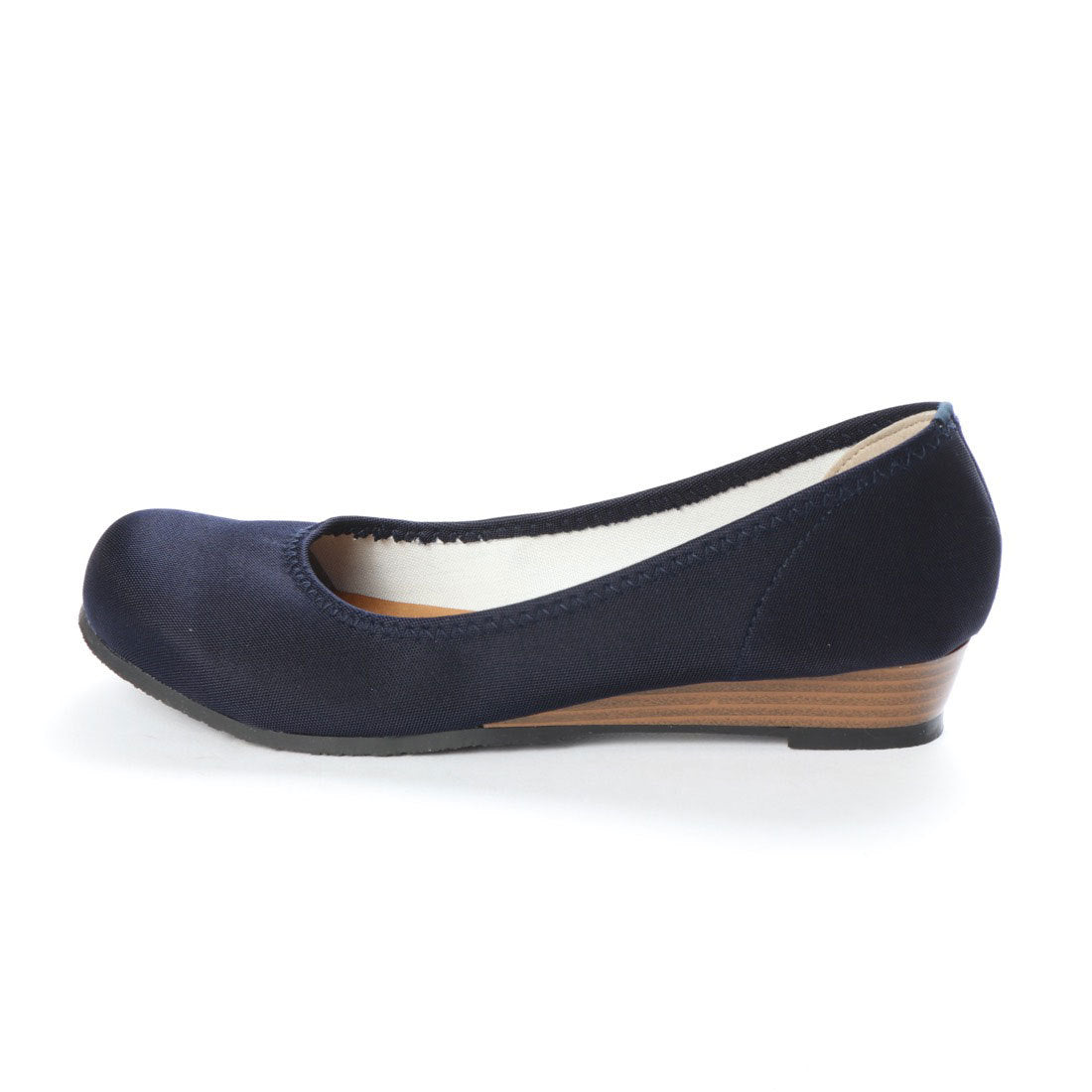 ITALICO Made in Japan Marshmallow cushion Comfortable low heel Water repellent wedge pumps