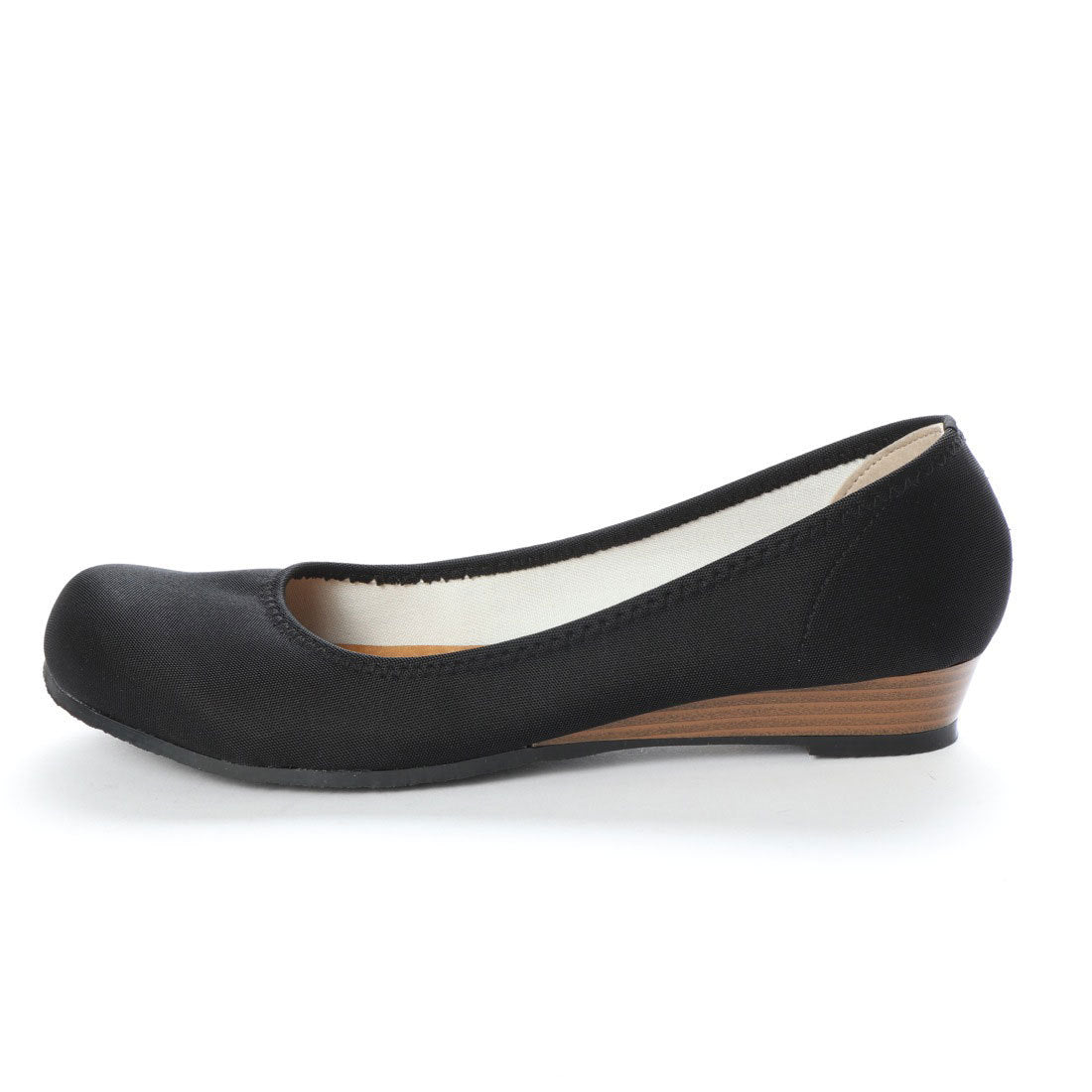 ITALICO Made in Japan Marshmallow cushion Comfortable low heel Water repellent wedge pumps