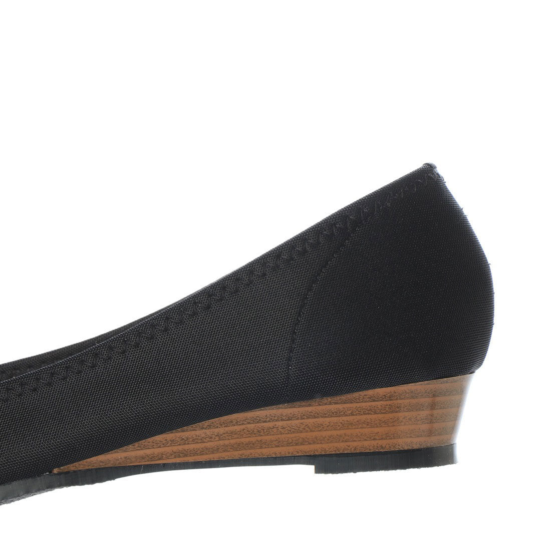 ITALICO Made in Japan Marshmallow cushion Comfortable low heel Water repellent wedge pumps