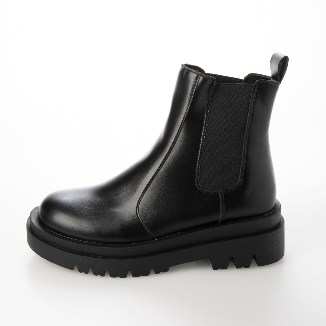 ITALICO loose faux leather side gore boots